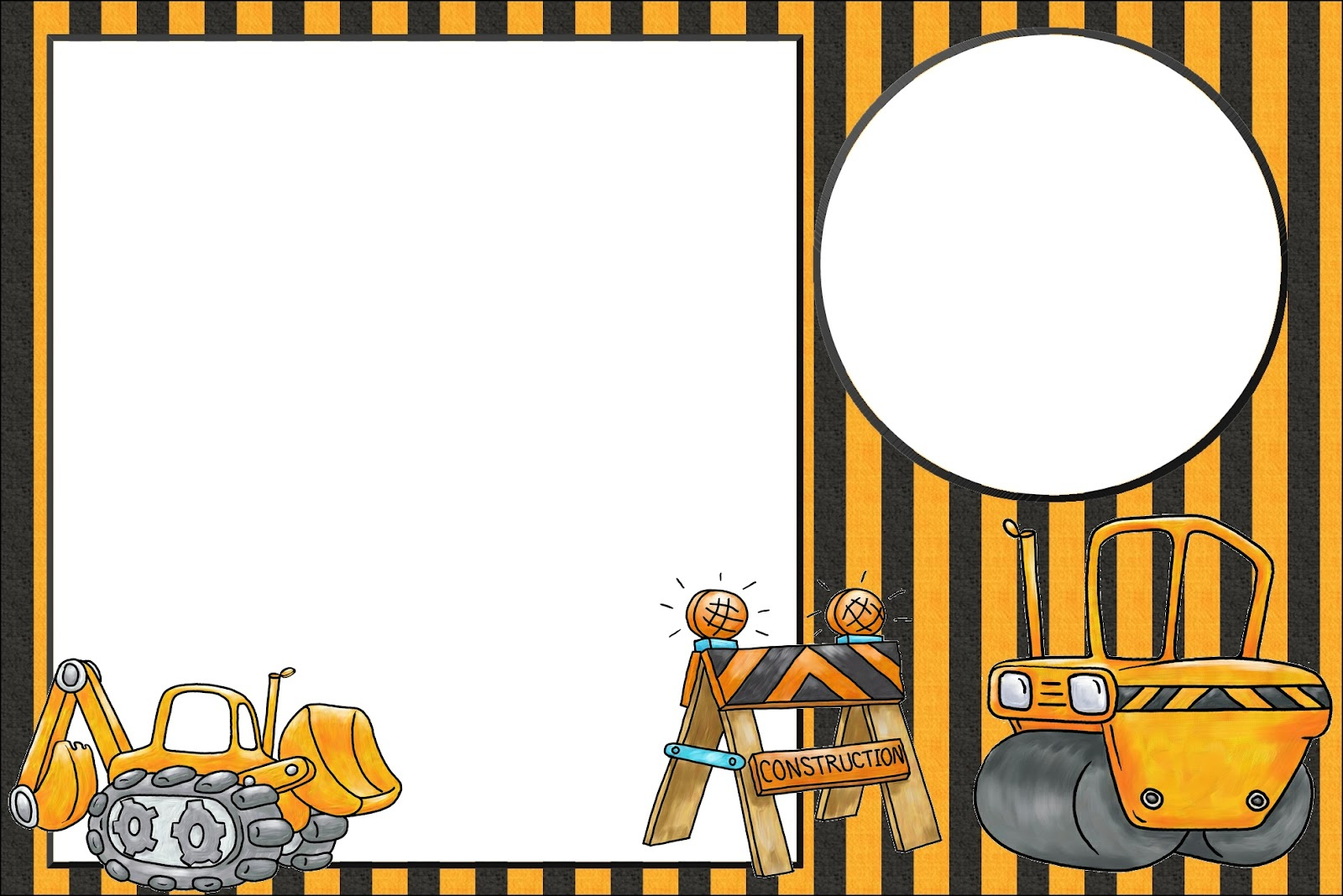 Construction Themed Party: Free Printable Invitations. - Oh My within Free Printable Construction Invitations