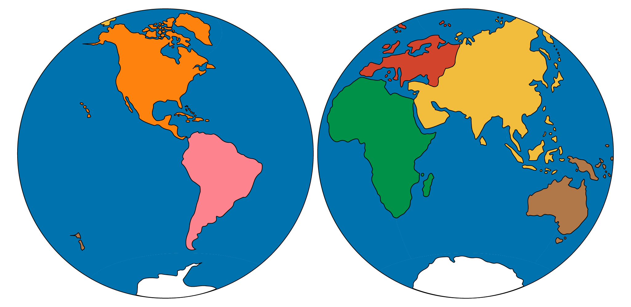 Continents And Oceans - All-Day Primary throughout Montessori World Map Free Printable