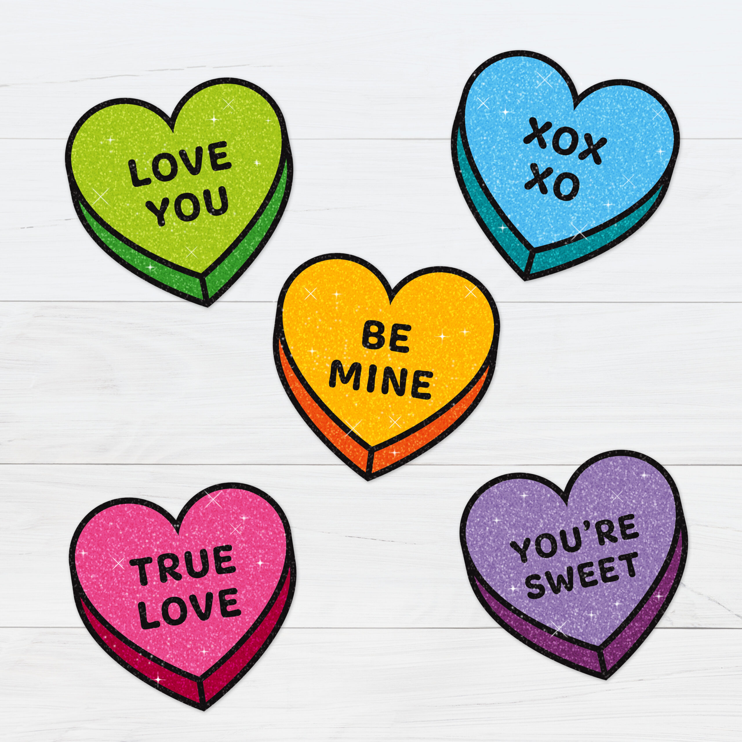 Conversation Hearts - Free Printable Download for Free Printables Of Hearts