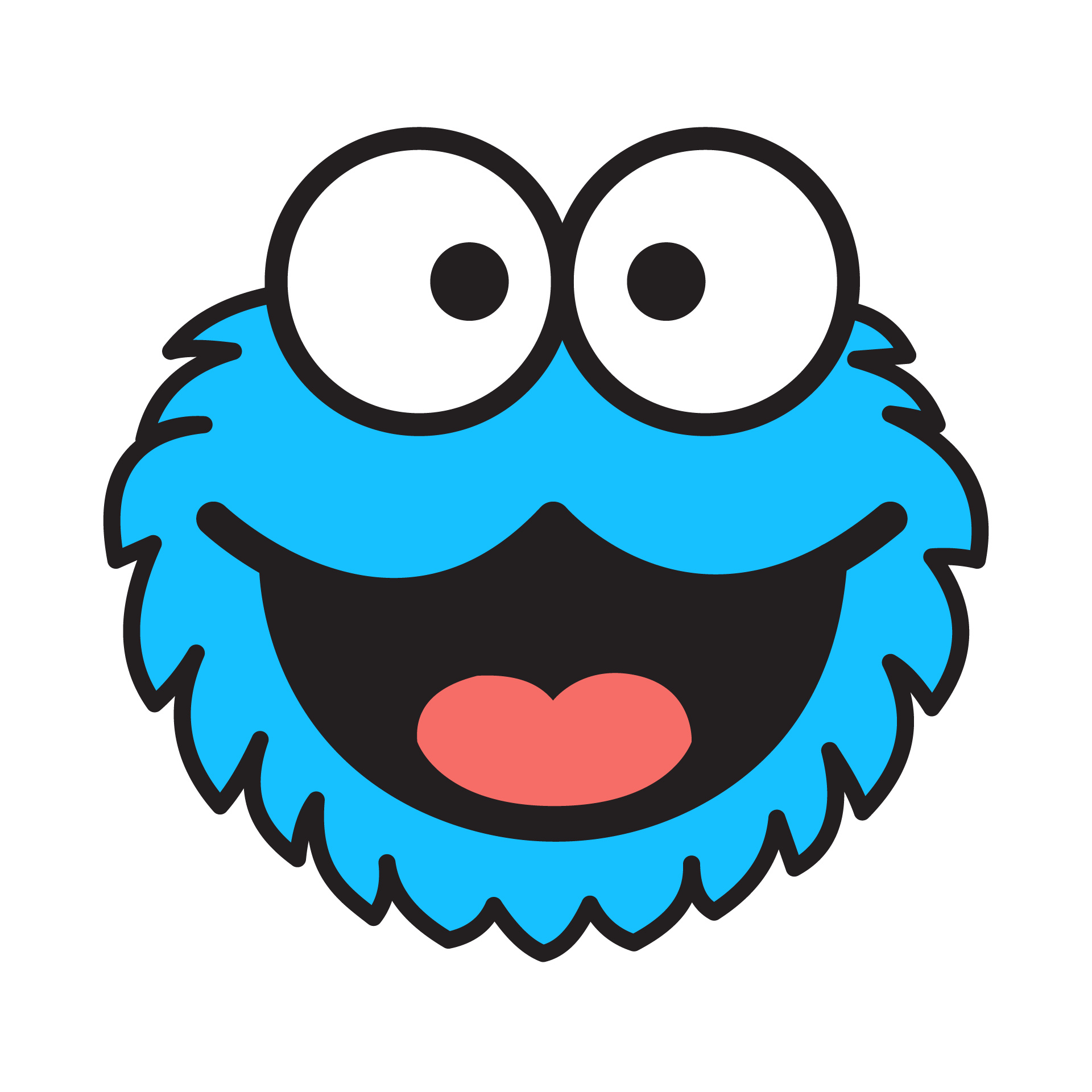 Cookie Monster Svg Free with Free Printable Cookie Monster Face