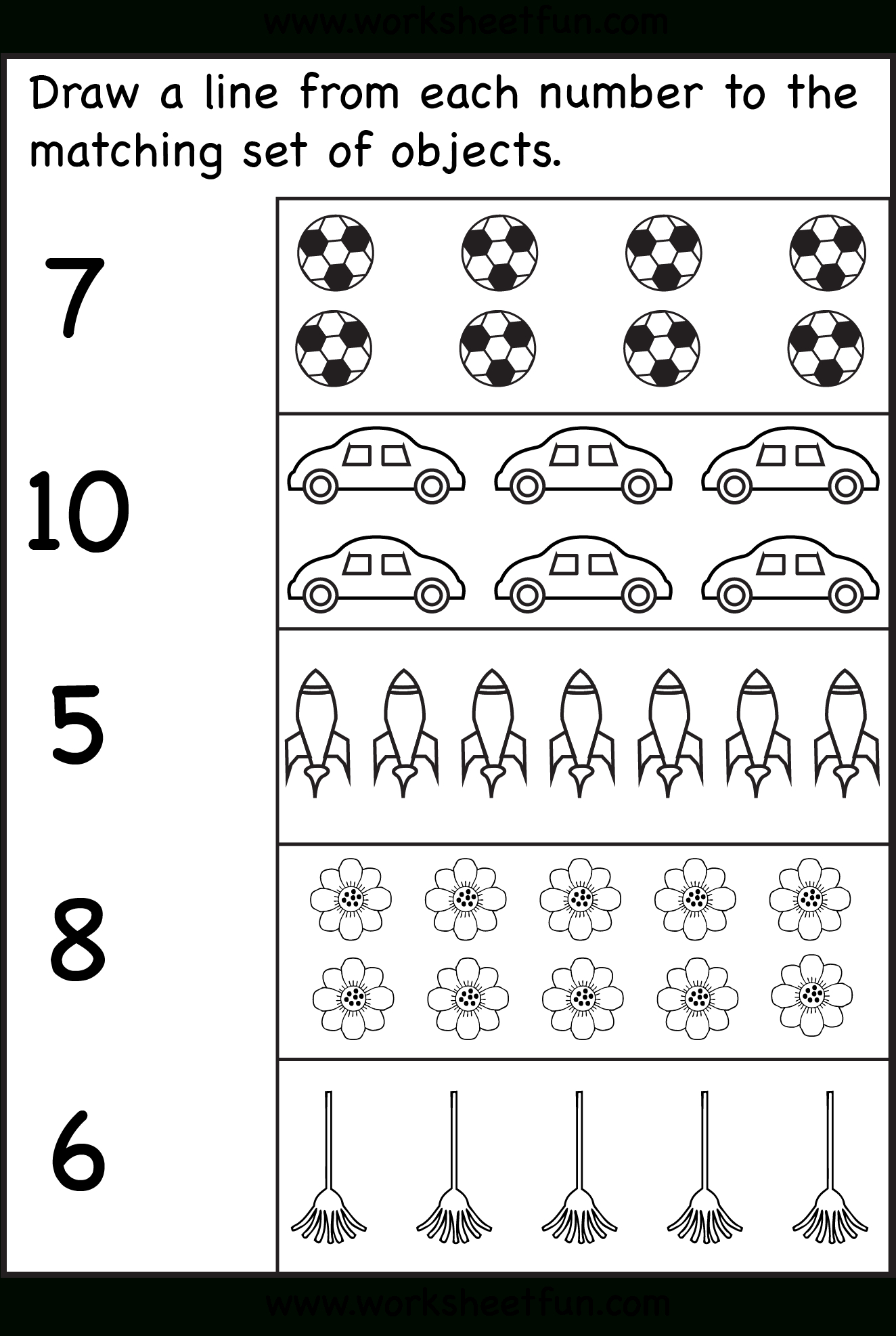 Counting 1-10 Worksheet | Primarylearning - Worksheets Library with Free Printable Counting Worksheets 1 10