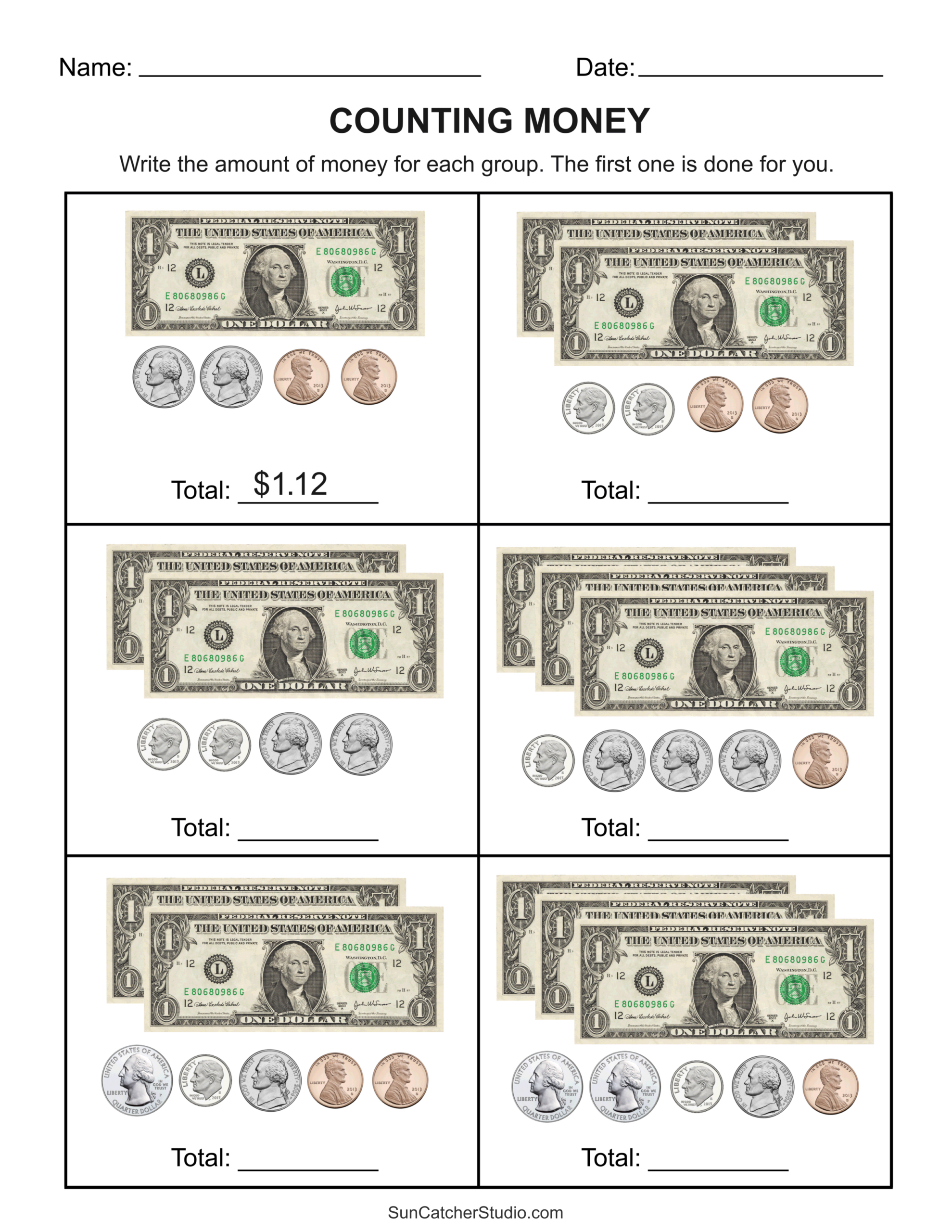 Counting Money Worksheets (Money Math) – Free Printables regarding Free Printable Money Worksheets