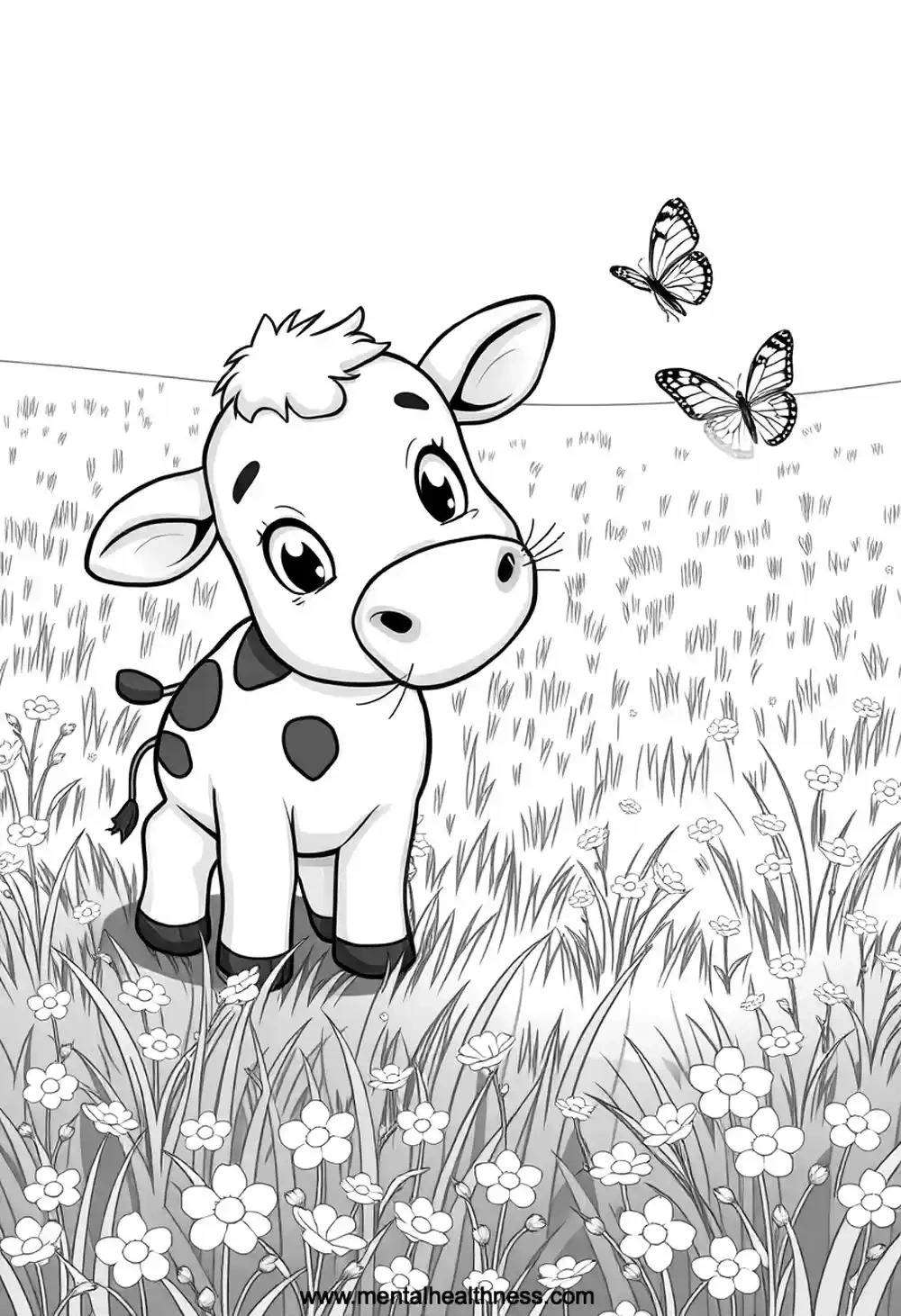 Cow Coloring Pages (Free Pdf Printables) intended for Coloring Pages Of Cows Free Printable