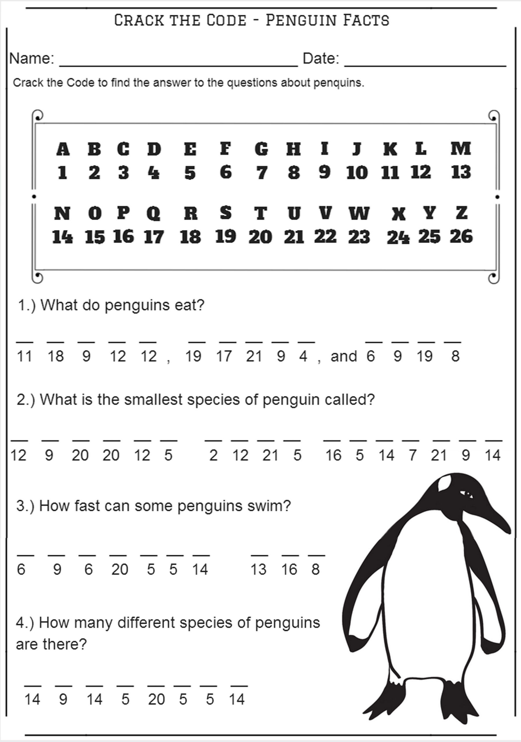 Crack The Code in Crack The Code Worksheets Printable Free