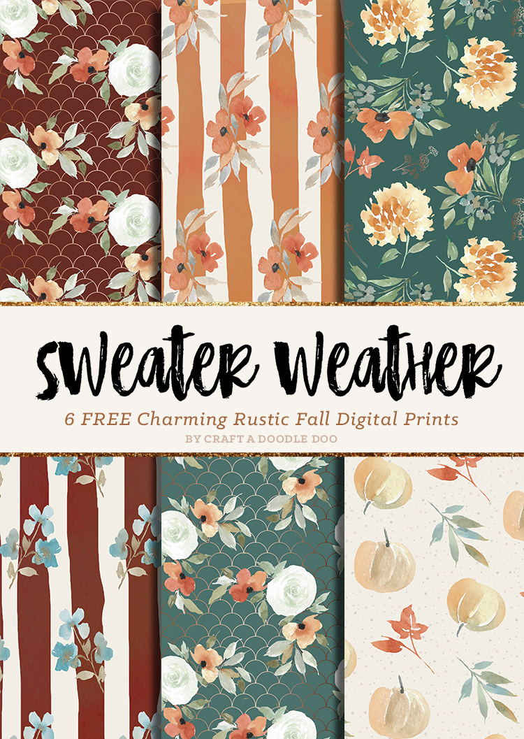 Craft A Doodle Doo: Free Fall Digital Printable Paper Pack with regard to Free Printable Fall Scrapbook Paper