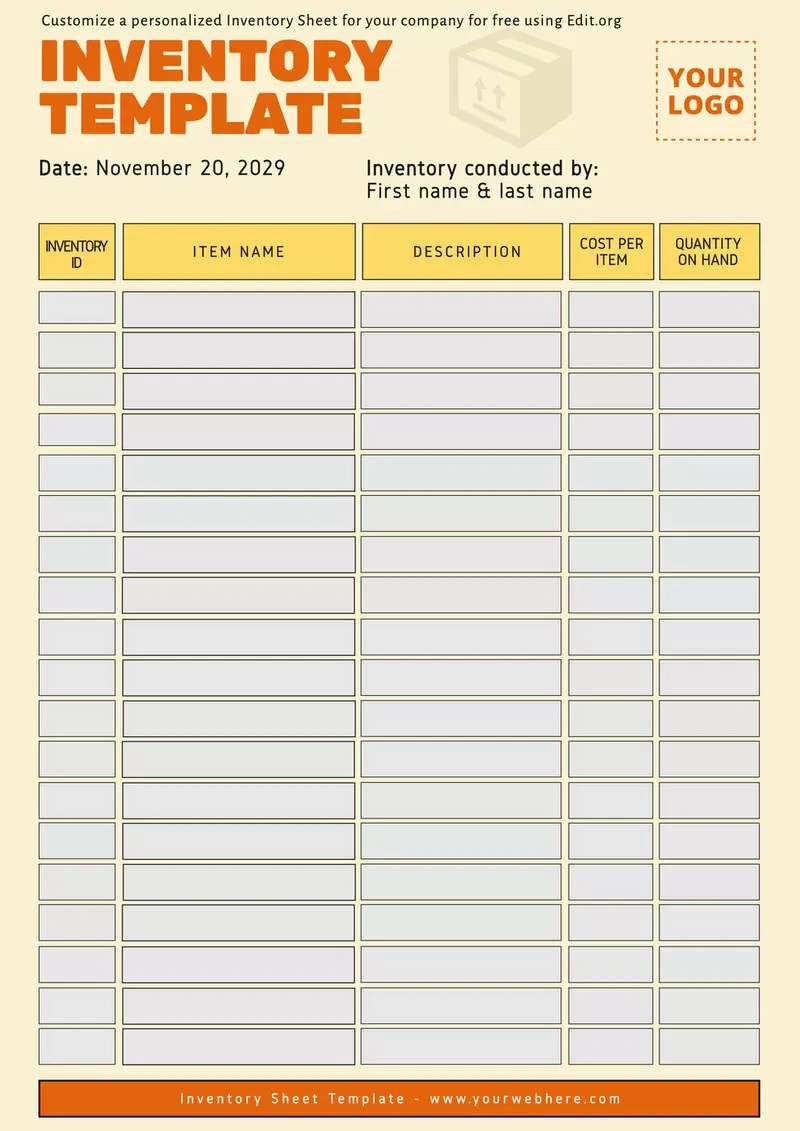 Create Free Inventory Tracking Spreadsheets with regard to Free Printable Inventory Sheets Business