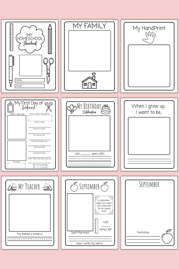 Create Your Own Homeschool Memory Book This Year - Worksheets Library with regard to Free Printable Yearbook Templates