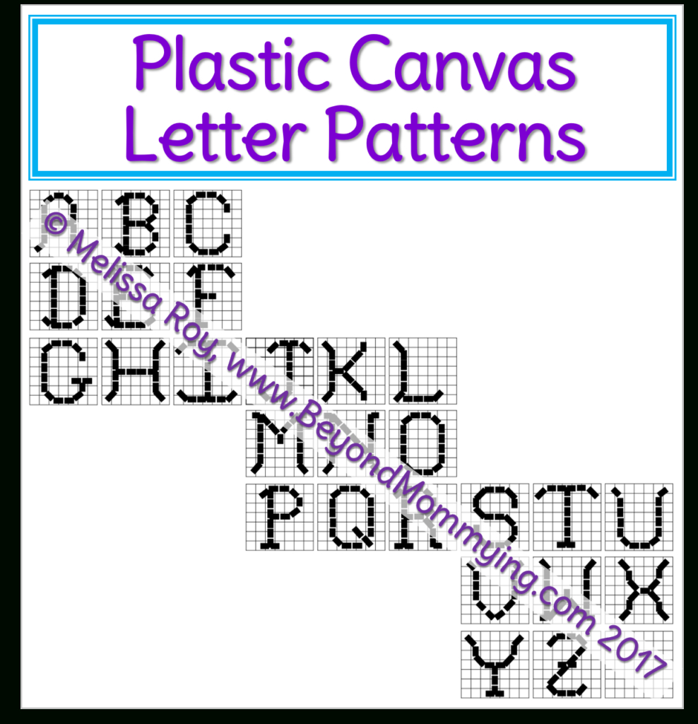 Creating With Plastic Canvas And Printable Plastic Canvas Letter in Free Printable Plastic Canvas Patterns