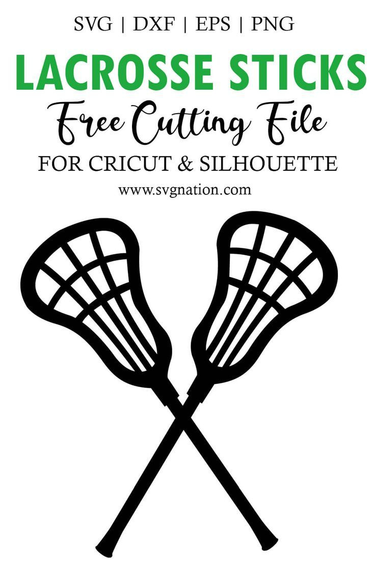 Crossed Lacrosse Sticks - Free Svg Cut File regarding Free Printable Lacrosse Images
