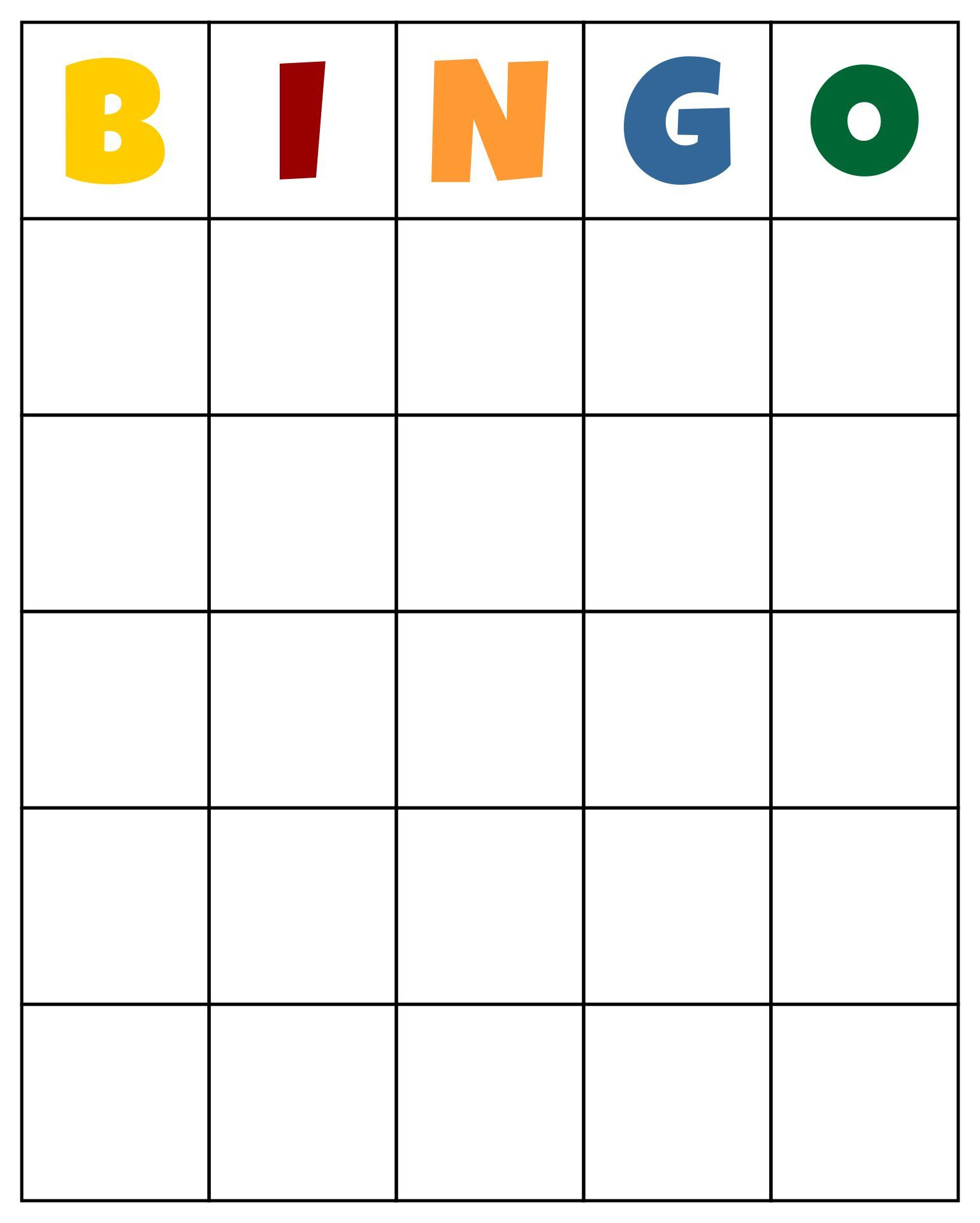 Custom Bingo Card Template - 10 Free Pdf Printables | Printablee in Printable Bingo Template Free