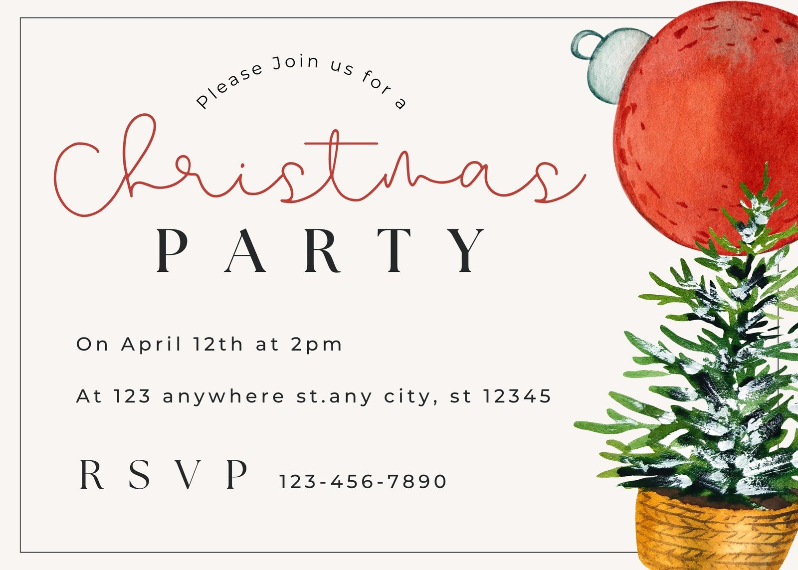Custom Landscape Holiday Invitations | Design &Amp; Print With throughout Holiday Invitations Free Printable