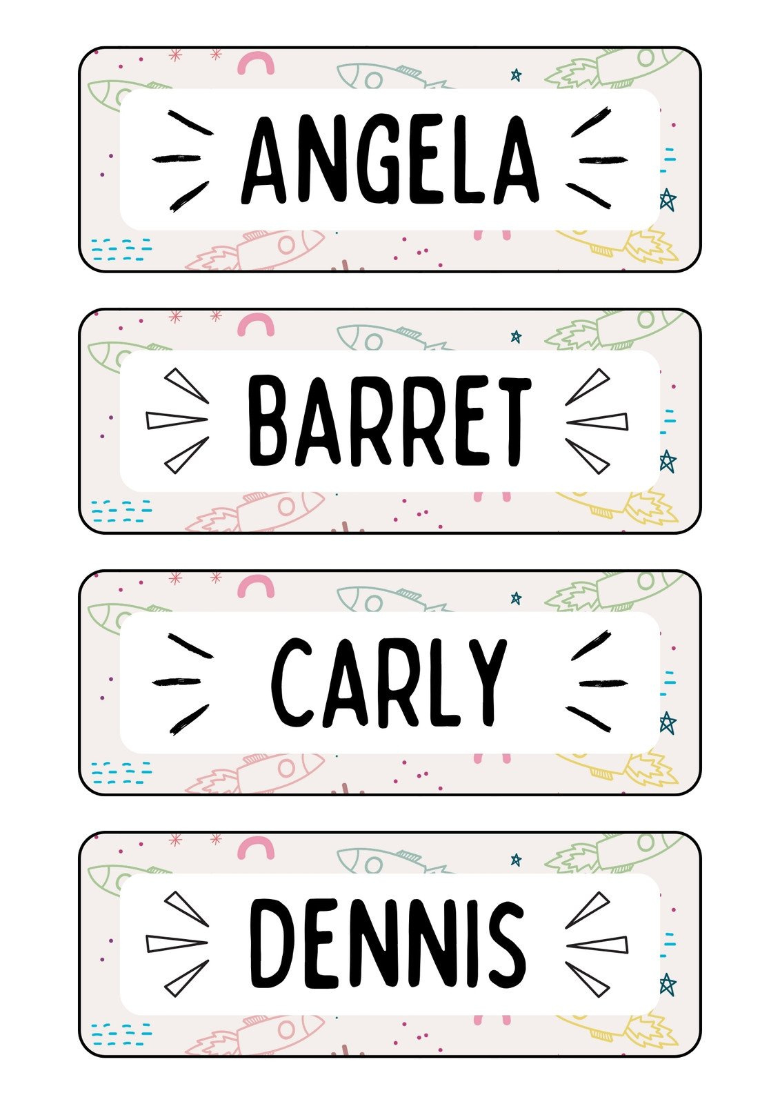 Customize 639+ Folder Labels Templates Online - Canva with regard to Free Printable Name Labels For Kids