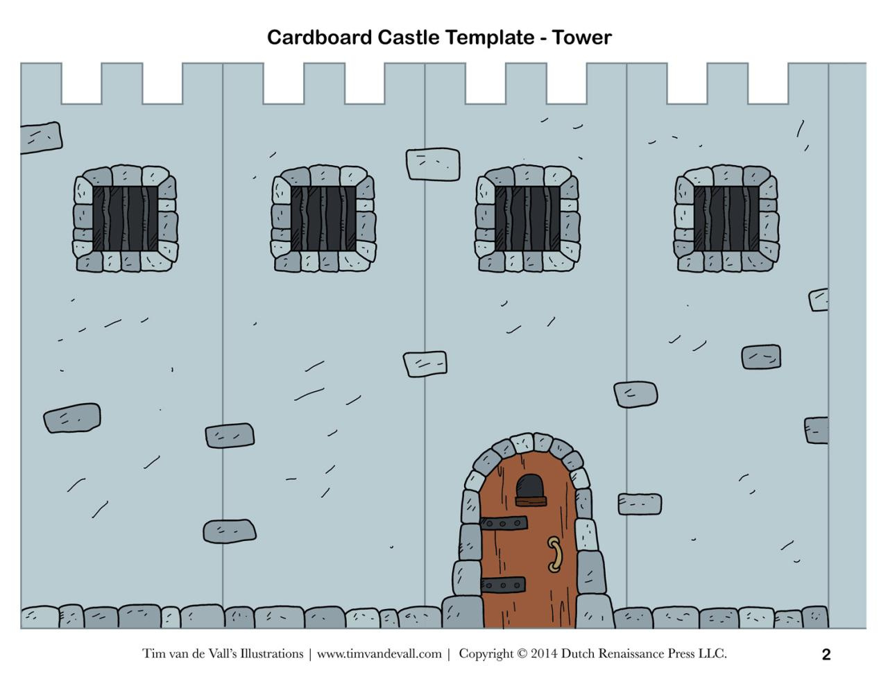 Cut Out Castle Template Printable - Printable Templates Free for Free Printable Castle Templates