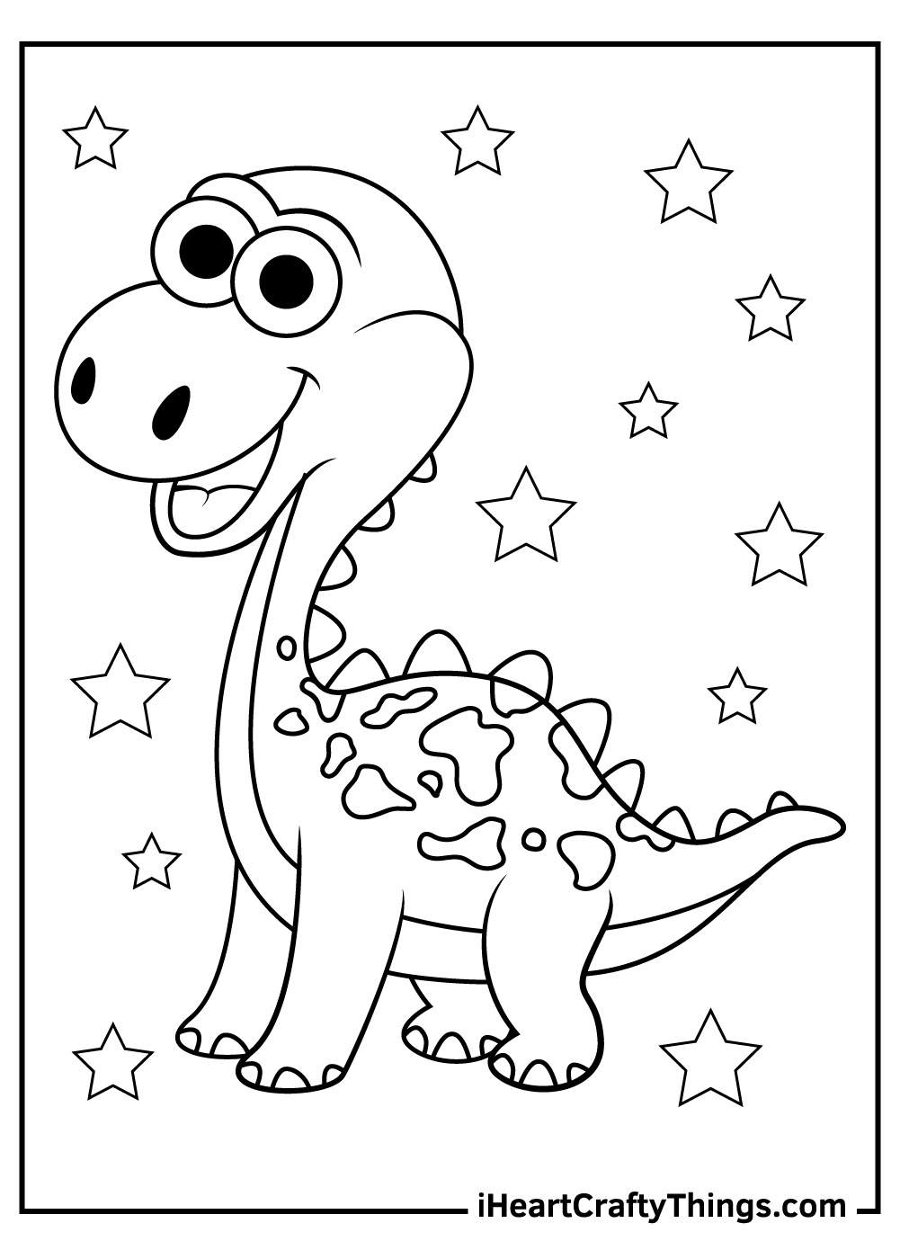 Cute Dinosaurs Coloring Pages (100% Free Printables) - Worksheets inside Free Printable Dinosaur Coloring Pages