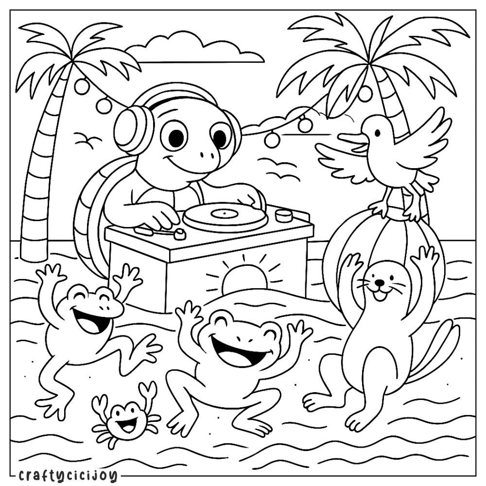 Cute Summer Coloring Sheets (15 Free Pdf Printables inside Free Printable Hoy Sheets