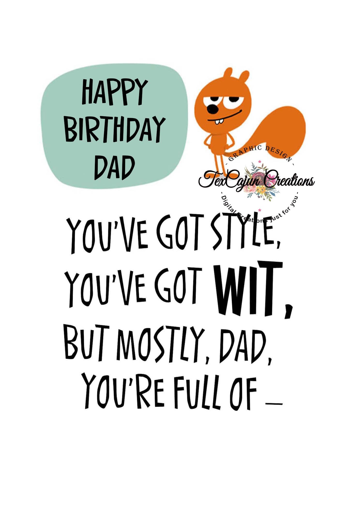 Dad'S Birthday Card, Dad'S Birthday, Card For Dad, Happy Birthday within Free Printable Funny Birthday Cards For Dad