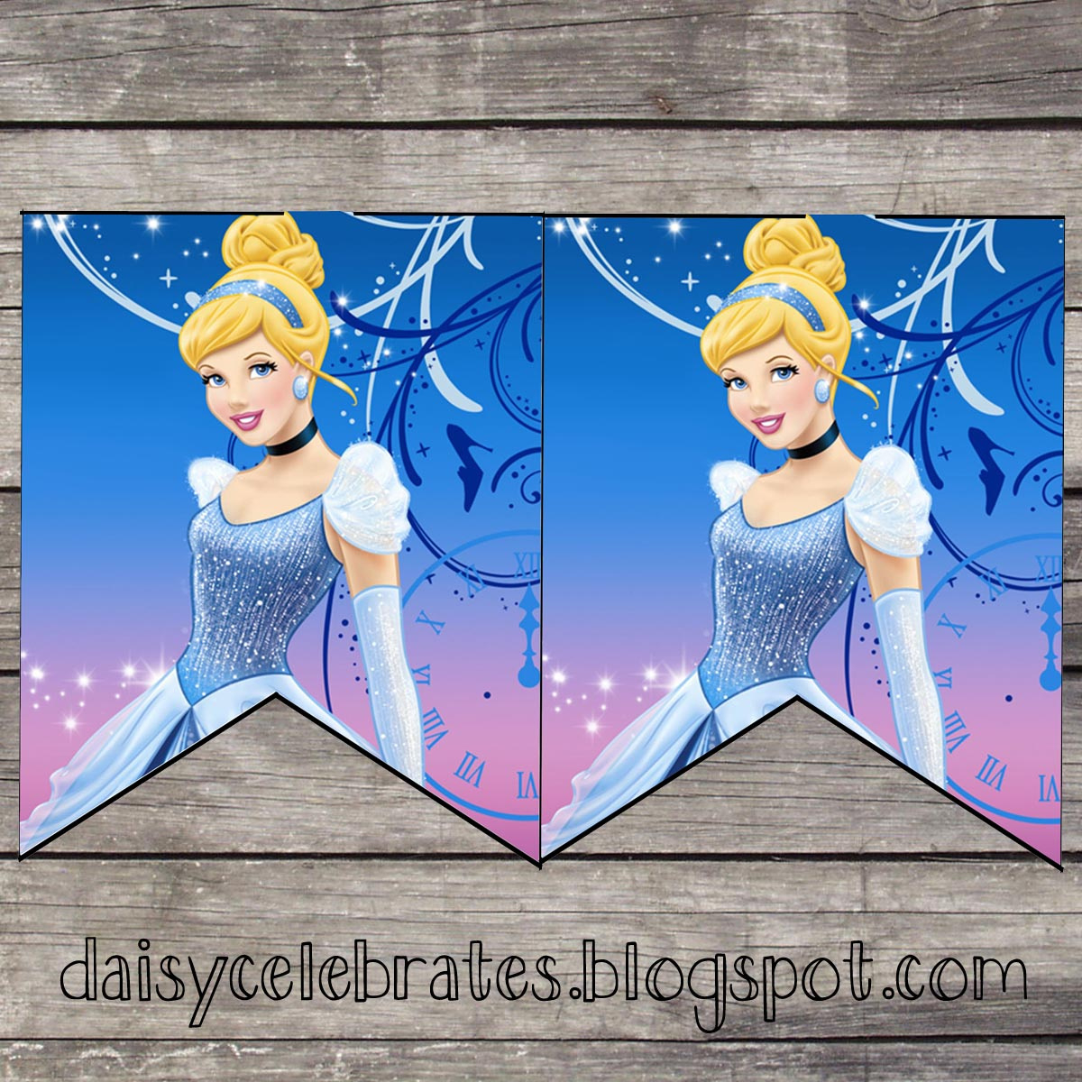 Daisy Celebrates: Disney Princess Birthday Party Printable Files intended for Free Printable Princess Birthday Banner