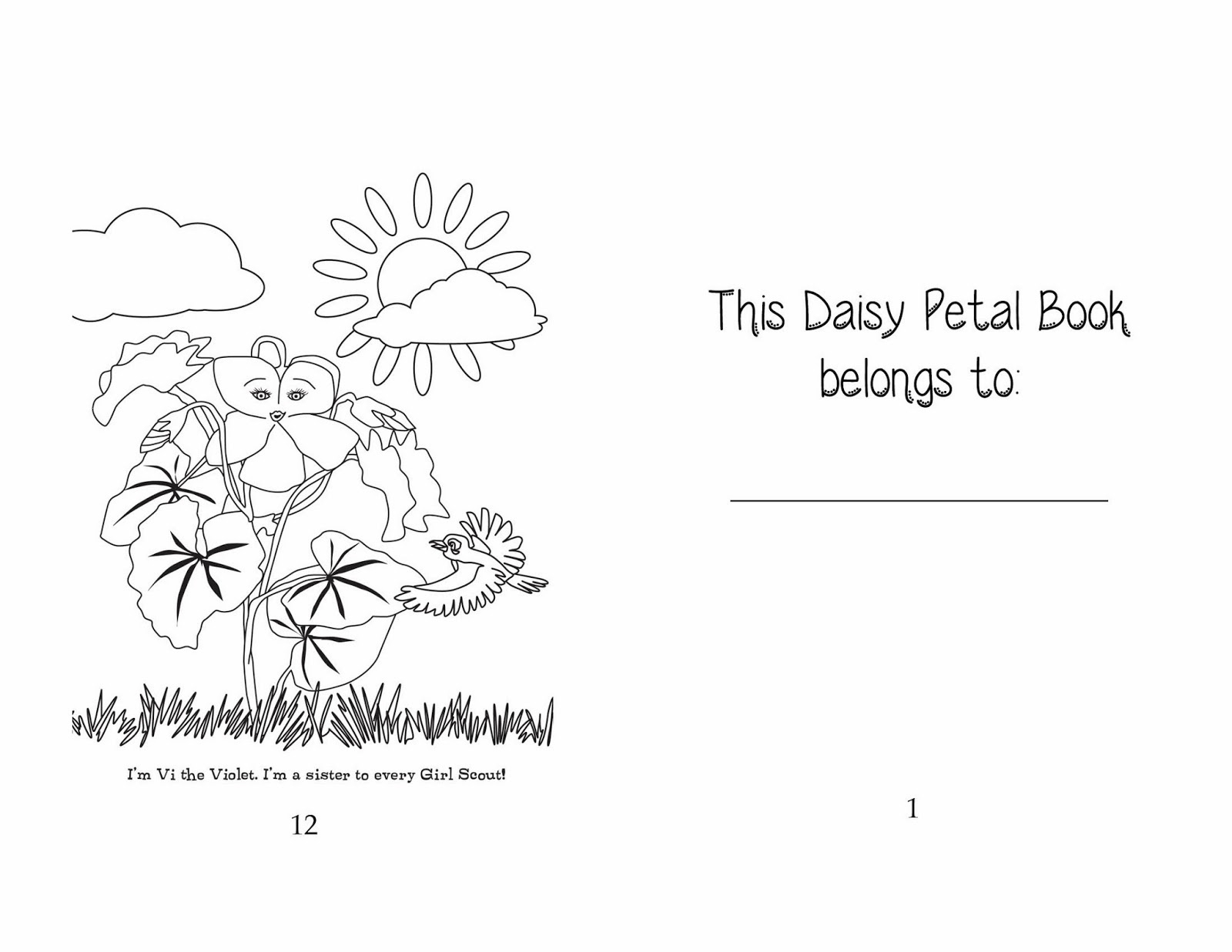 Daisy Petals Book throughout Free Daisy Girl Scout Printables