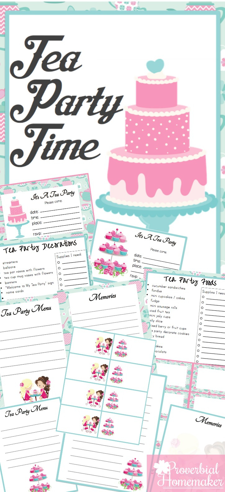 Darling Tea Party Printables To Par-Tea! – Tip Junkie intended for Free Tea Party Printables