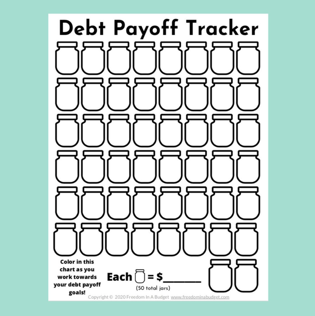 Debt Tracker Printable | Debt Payoff Tracker Pdf - Etsy.de throughout Free Printable Debt Free Charts