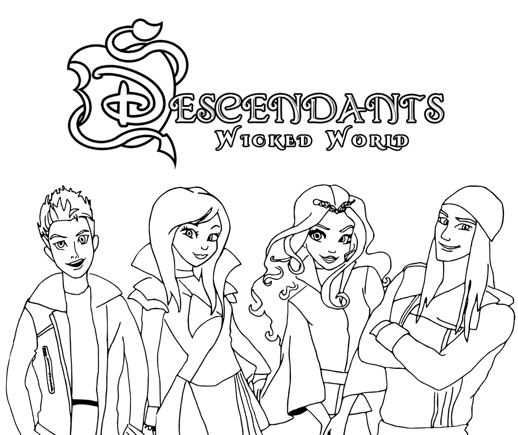 Descendants Coloring Pages - Best Coloring Pages For Kids with regard to Free Printable Descendants Coloring Pages
