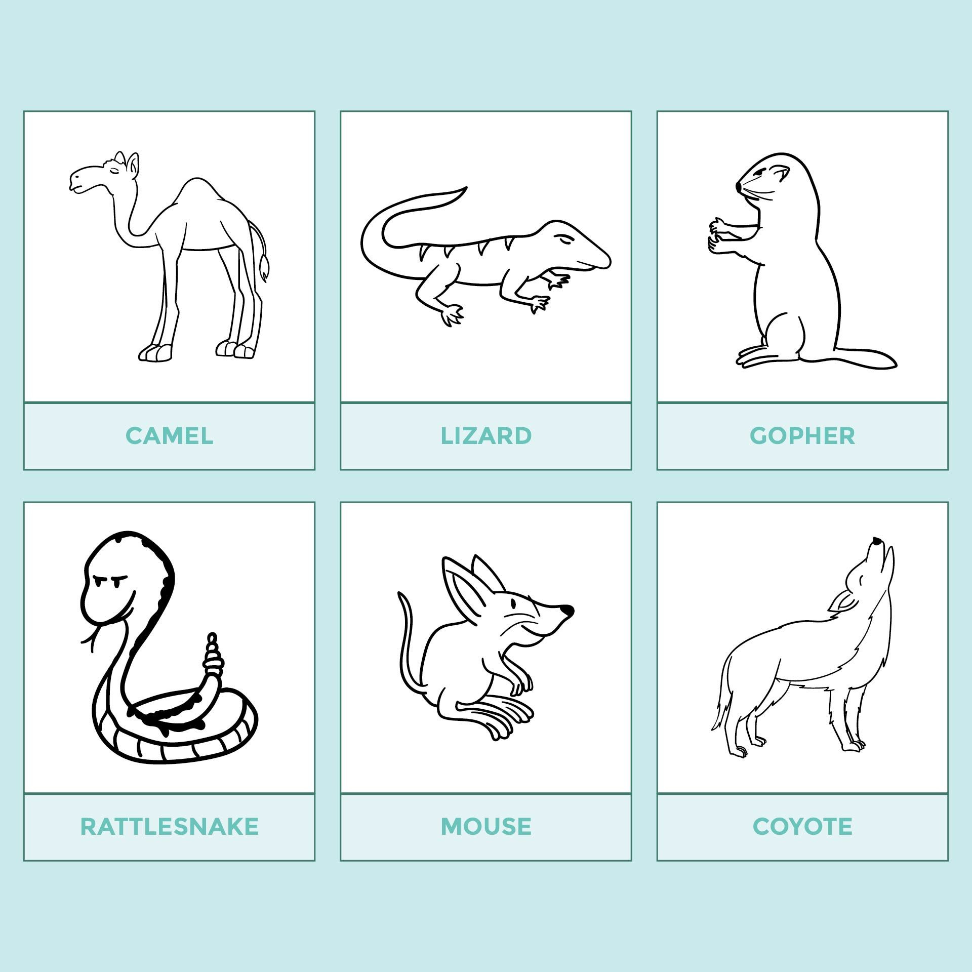 Desert Diorama - 10 Free Pdf Printables | Printablee - Worksheets inside Free Printable Desert Animals