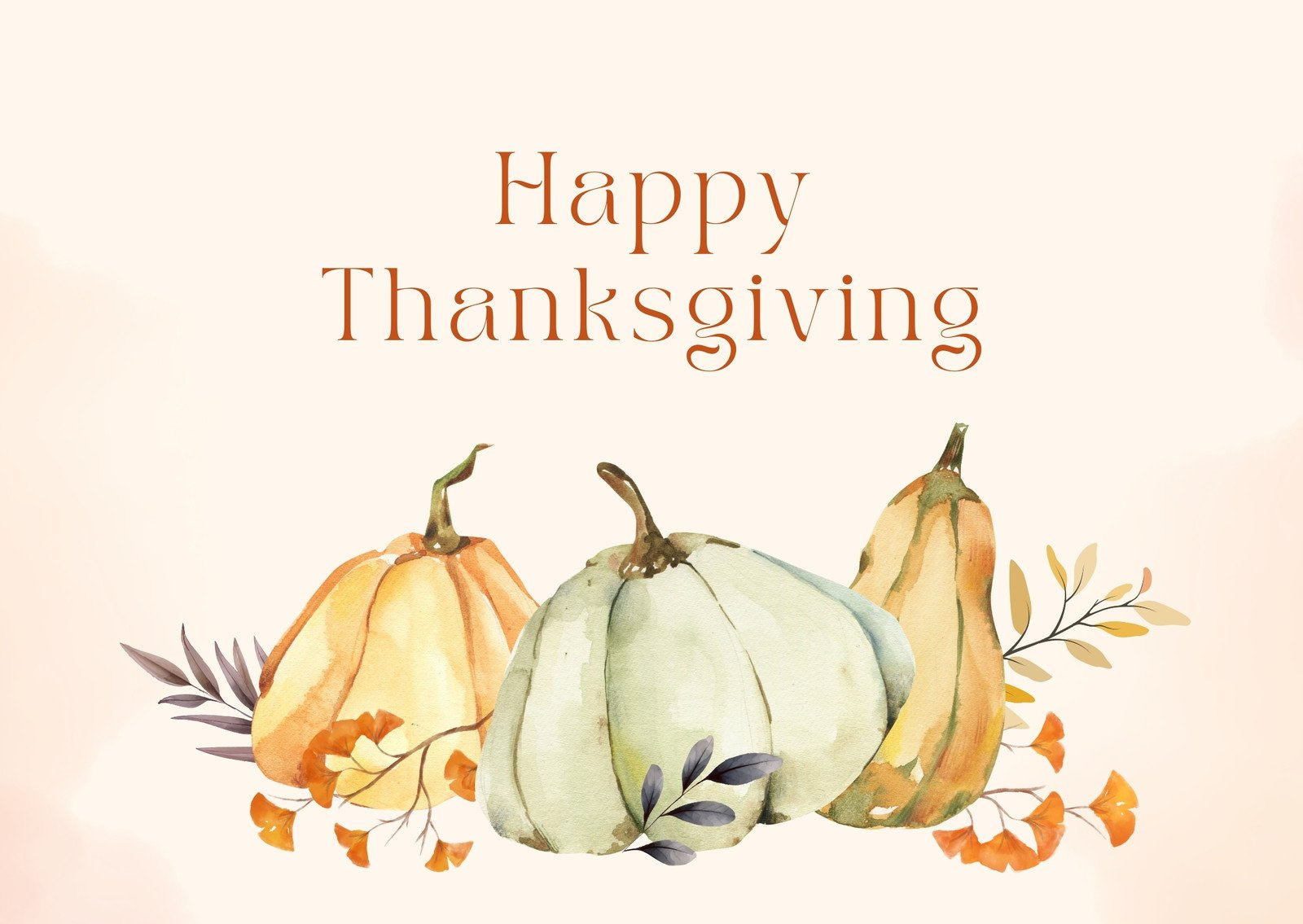 Design And Print Custom Landscape Thanksgiving Cards | Canva regarding Happy Thanksgiving Cards Free Printable