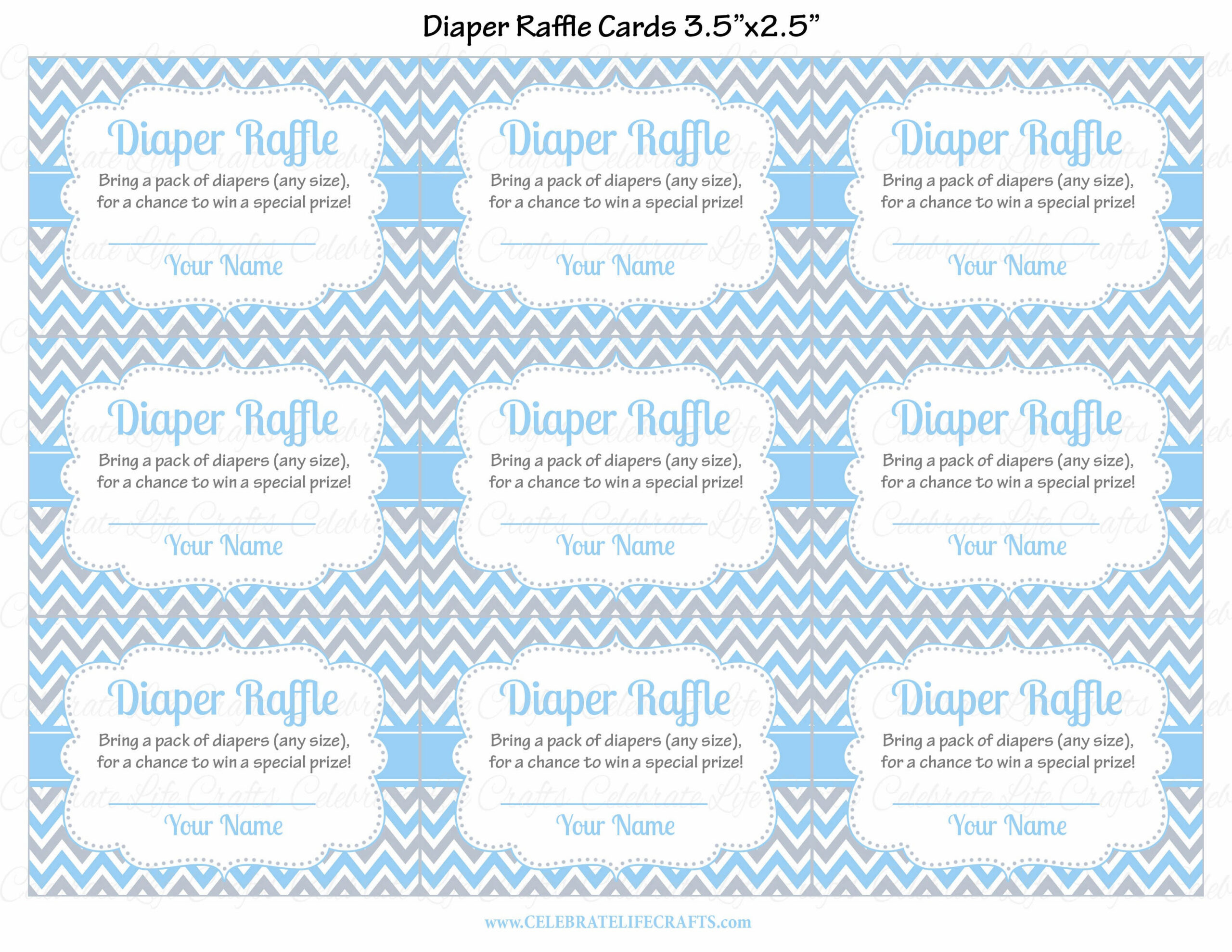 Diaper Raffle Tickets &amp;amp;Amp; Sign - Printable Blue Gray Bowtie intended for Diaper Raffle Free Printable