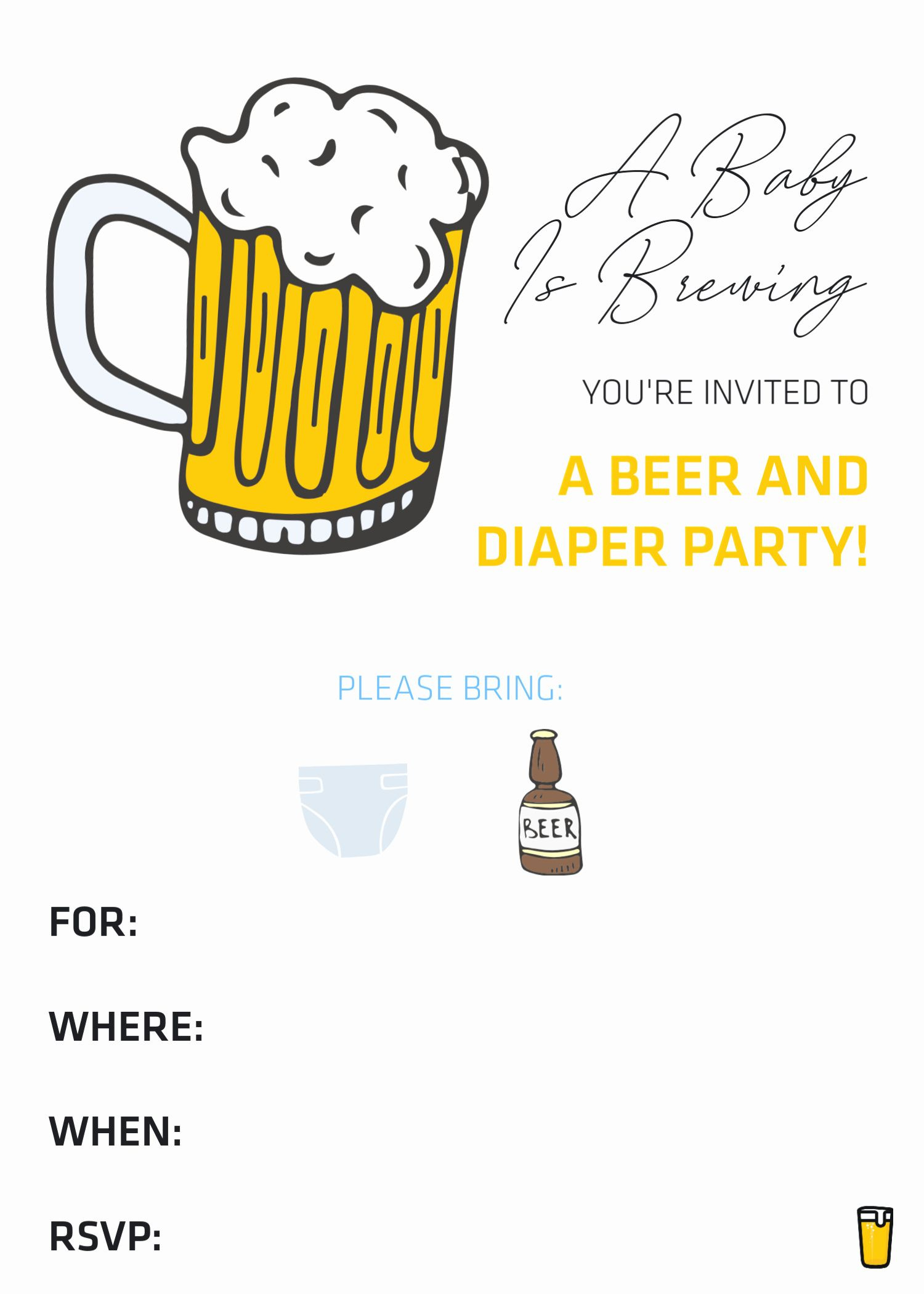 Diaper Shower Invites Free Printable Diaper Invitation Template within Free Printable Diaper Baby Shower Invitations