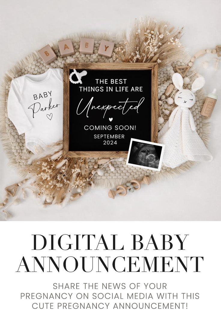 Digital And Printable Baby Announcement with Free Printable Baby Announcement Templates