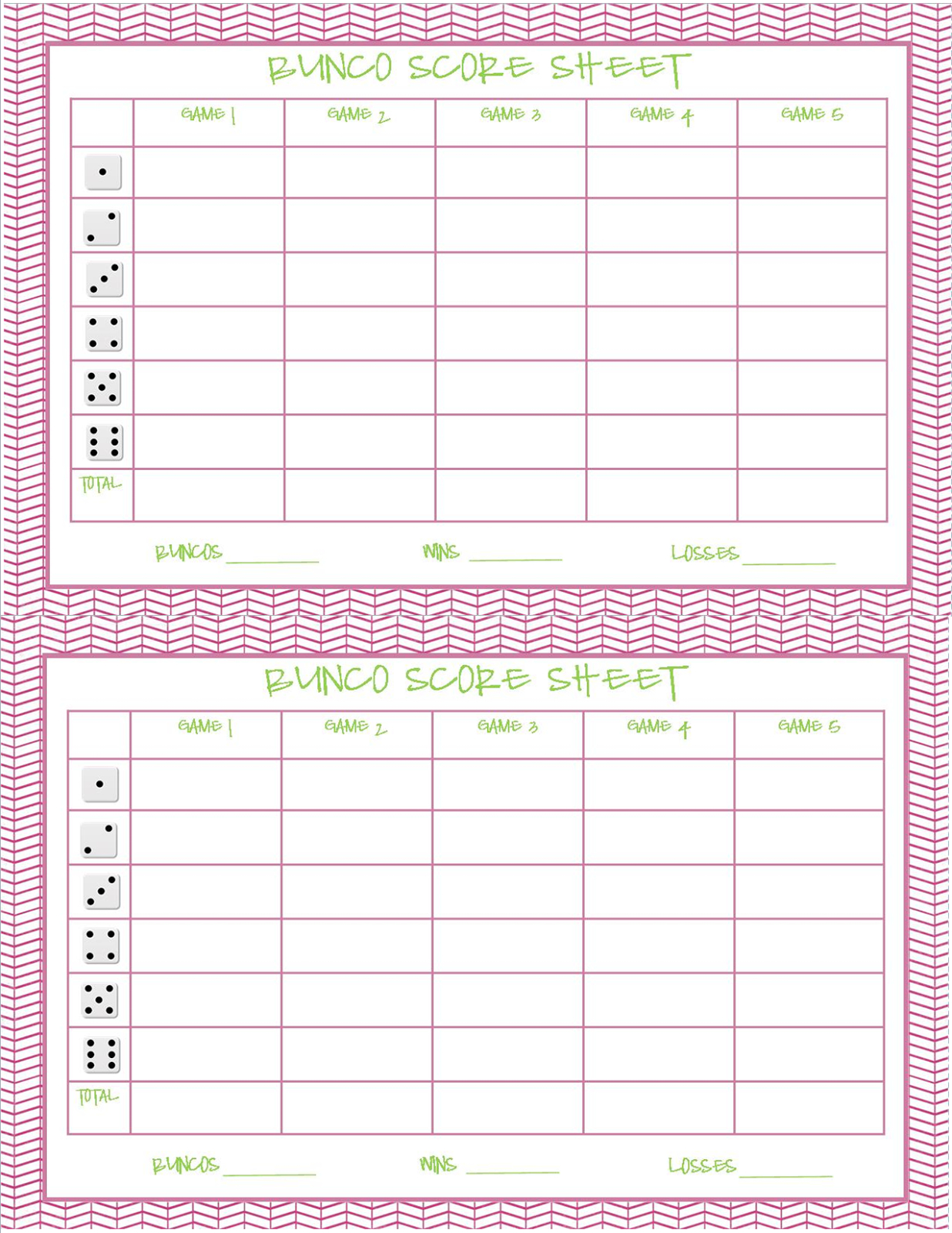 Discover 12 Bunco Themes And Bunco Tally Sheets Free Printable for Free Printable Bunco Score Sheets