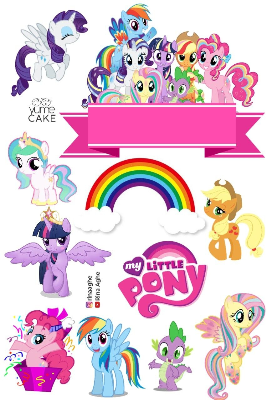 Discover 12 Little Pony And Rainbow Dash Party Ideas | My Little pertaining to Free Printable My Little Pony Cupcake Toppers