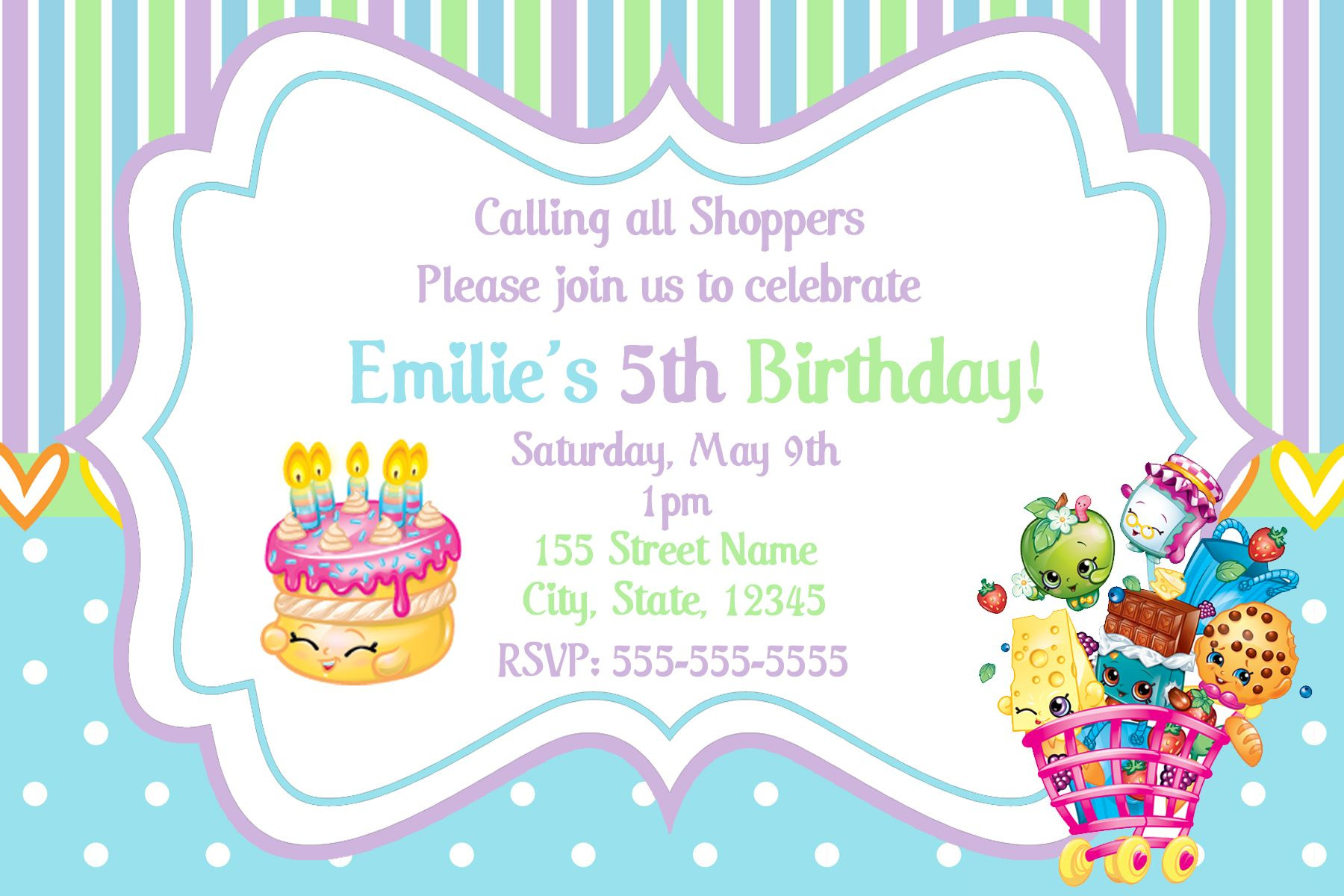 Discover 15 Shopkins And Shopkins Birthday Party Ideas | Shopkins throughout Free Printable Shopkins Birthday Invitations