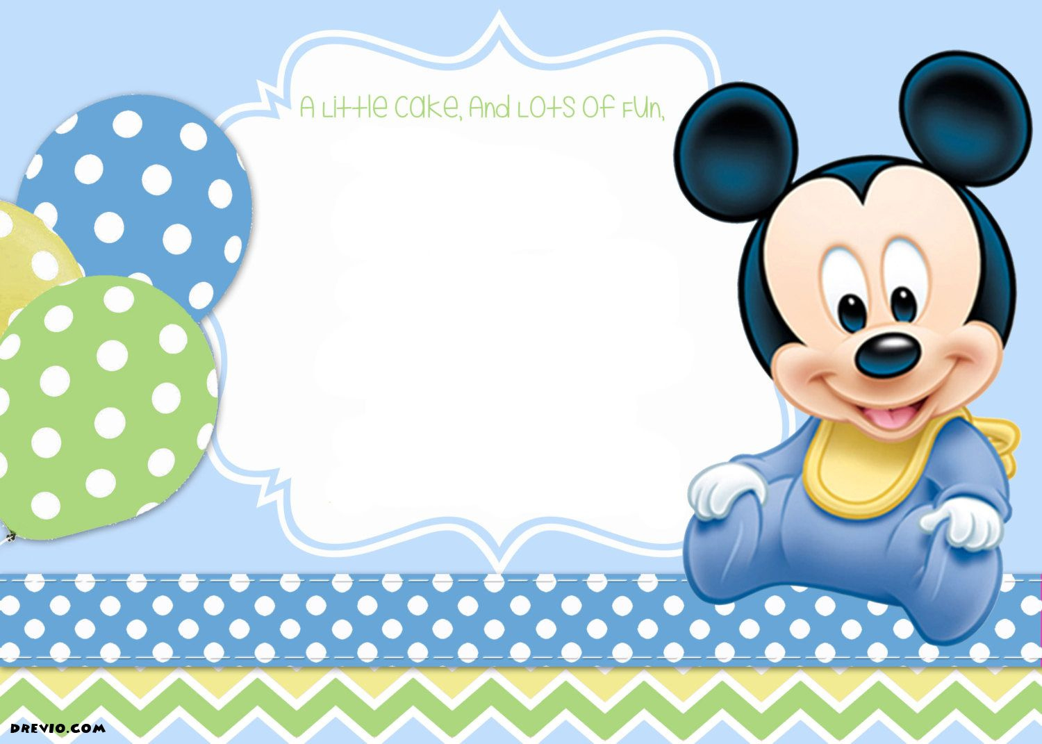 Discover 38 Mickey Baby And Mickey Mouse Baby Shower Ideas in Free Printable Baby Mickey Mouse Birthday Invitations