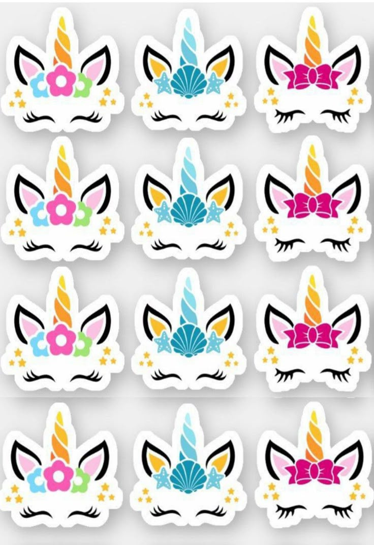 Discover 7 Topper And Baby Print Art Ideas | Unicorn Birthday Cake intended for Free Printable Unicorn Cupcake Toppers