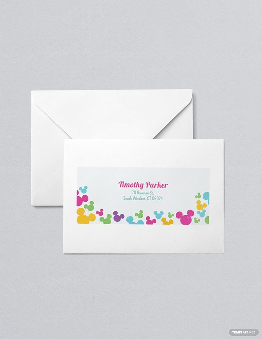 Disney Address Label Template In Photoshop, Word, Illustrator throughout Free Printable Disney Address Labels