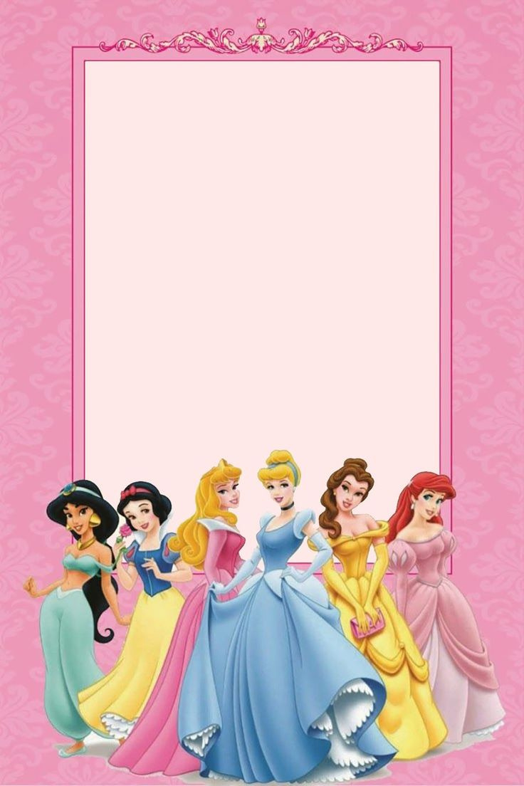 Disney Princesses Birthday Invitation Template - Free Invitation throughout Free Printable Disney Invitations