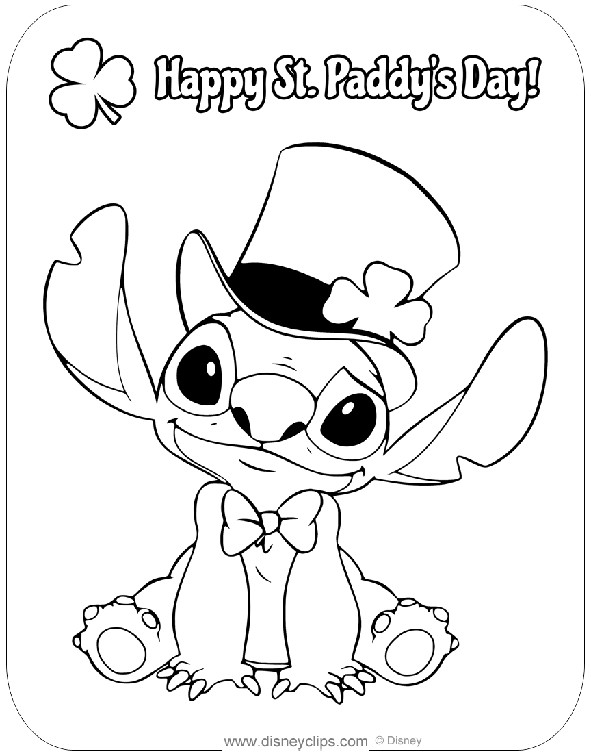 Disney Saint Patrick'S Day Coloring Pages | Disneyclips for Free Printable St Patrick Day Coloring Pages