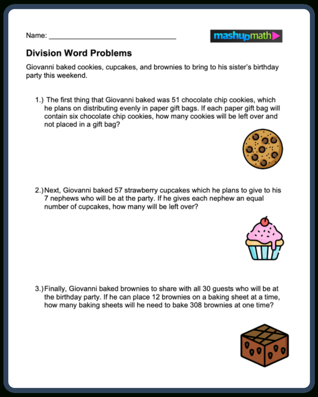 Division Word Problems—Free Worksheets For Grades 3-5 — Mashup for Free Printable Division Word Problems Worksheets For Grade 3