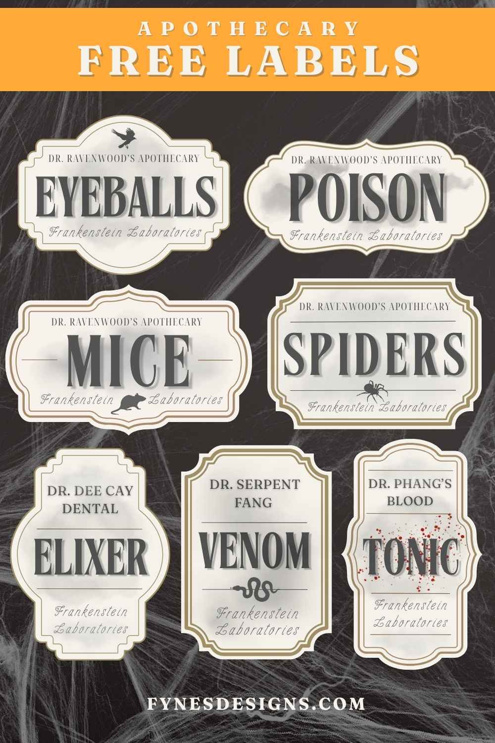 Diy Apothecary Halloween Decor | Fynes Designs regarding Free Printable Apothecary Jar Labels