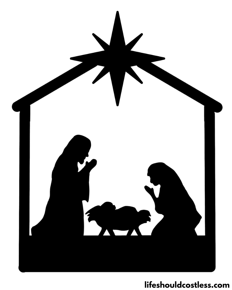 Diy Outdoor Nativity Scene (Free Printable Pdf Template) - Life regarding Free Printable Pictures Of Nativity Scenes