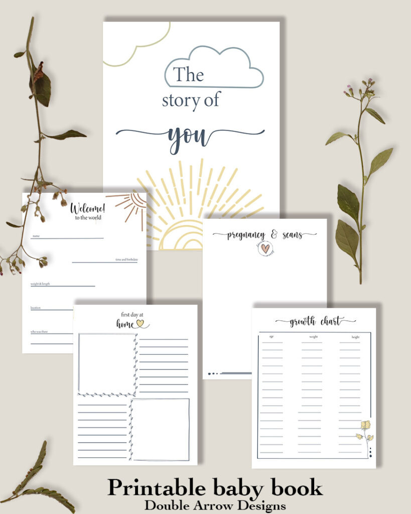 Diy Printable Baby Book Pages Perfect Gift For A Mom To Be - for Free Printable Baby Journal Pages