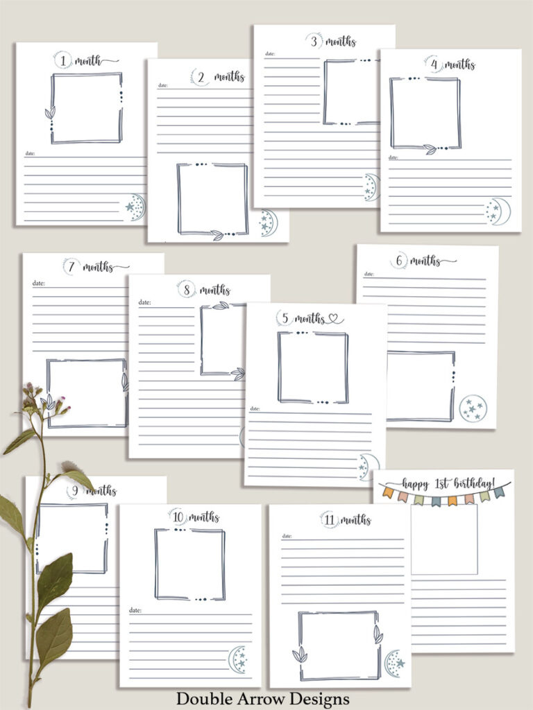 Diy Printable Baby Book Pages Perfect Gift For A Mom To Be - for Free Printable Baby Scrapbook Pages