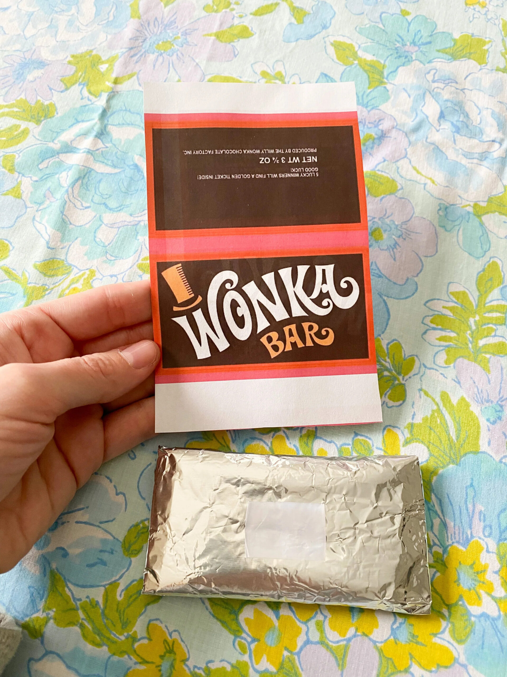 Diy Wonka Bar Craft + Free Printable — Emily Retro - Vintage And with Free Printable Wonka Bar Wrapper Template