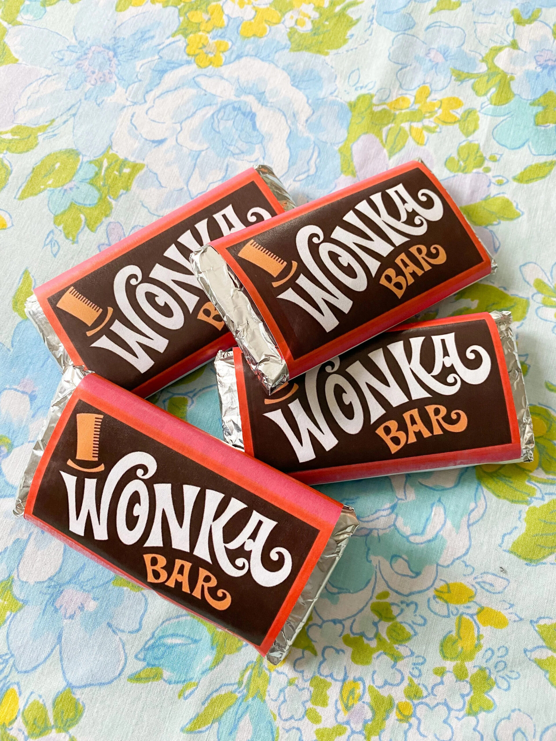 Diy Wonka Bar Craft + Free Printable — Emily Retro - Vintage And with regard to Free Printable Wonka Bar Wrapper Template