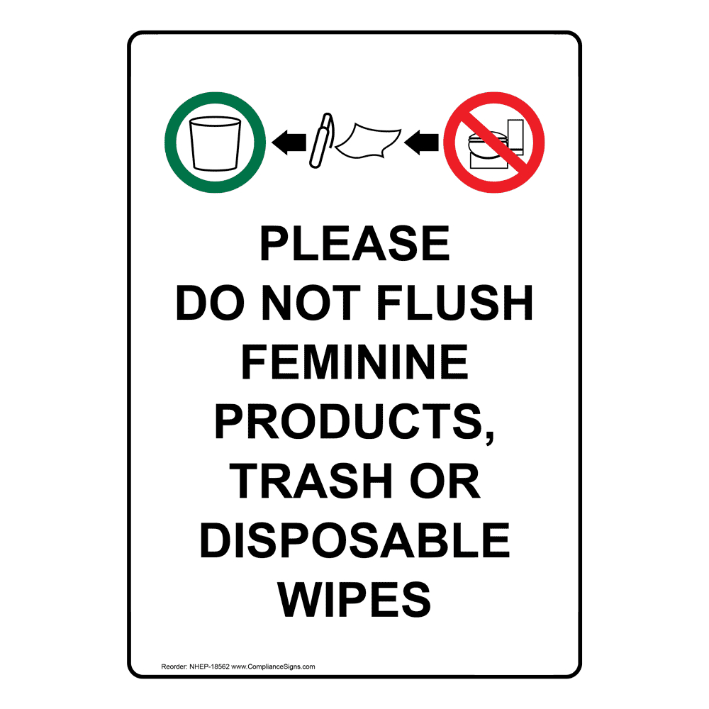 Do Not Flush Signs And Labels - Many Options - Easy Order with regard to Free Printable Do Not Flush Signs