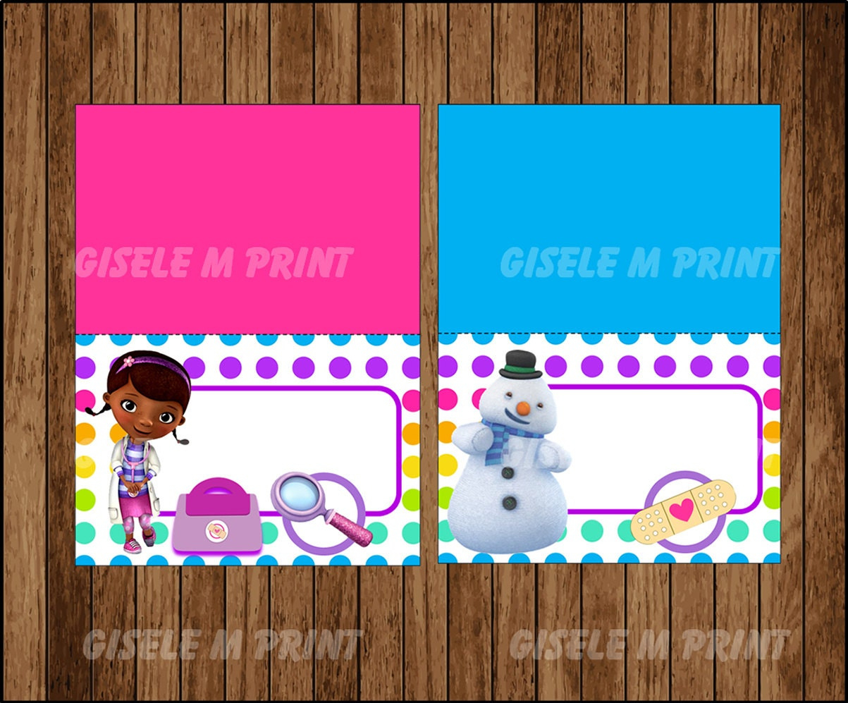 Doc Mcstuffins Food Labels, Printable Doc Mcstuffins Food Tent regarding Free Printable Doc Mcstuffins Food Labels