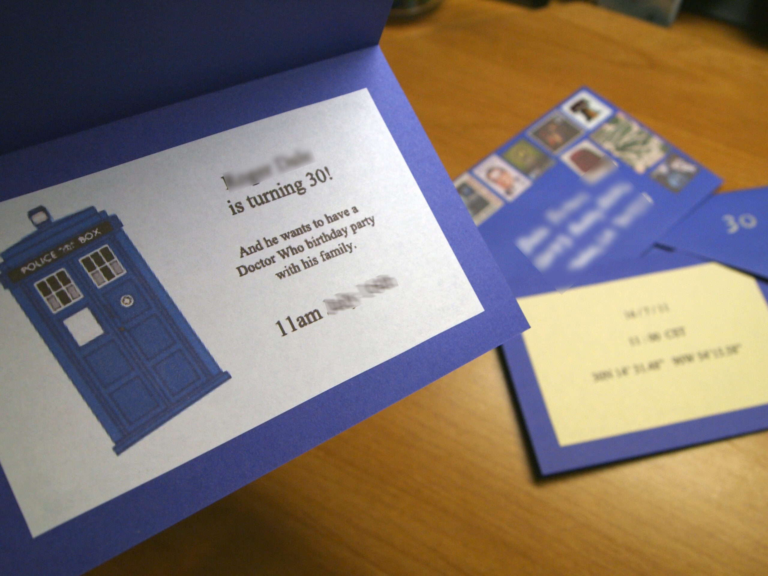 Doctor Who Invitations | Random Creativity inside Doctor Who Party Invitations Printable Free