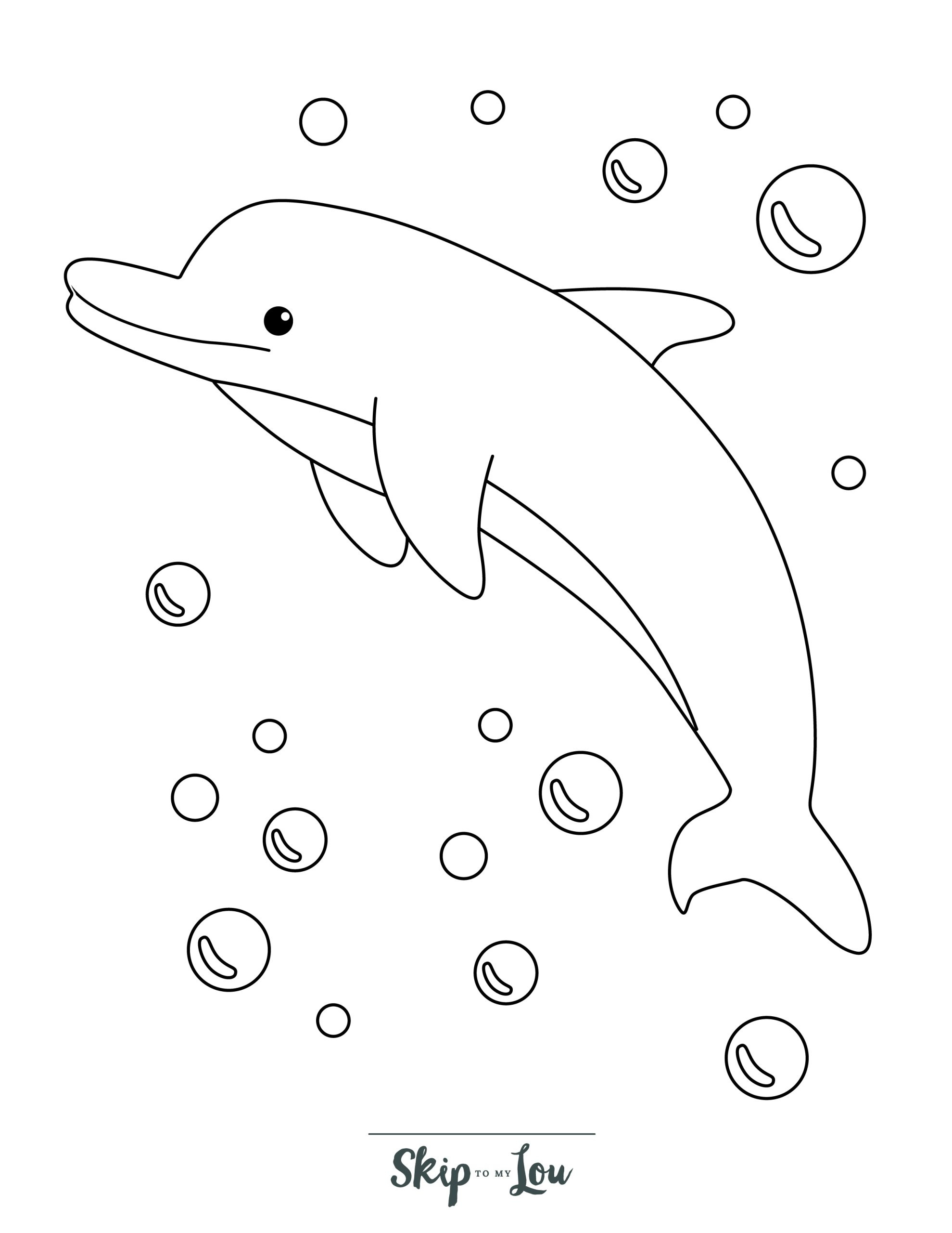 Dolphin Coloring Pages - Free Printable Images For Kids | Skip To throughout Dolphin Coloring Sheets Free Printable