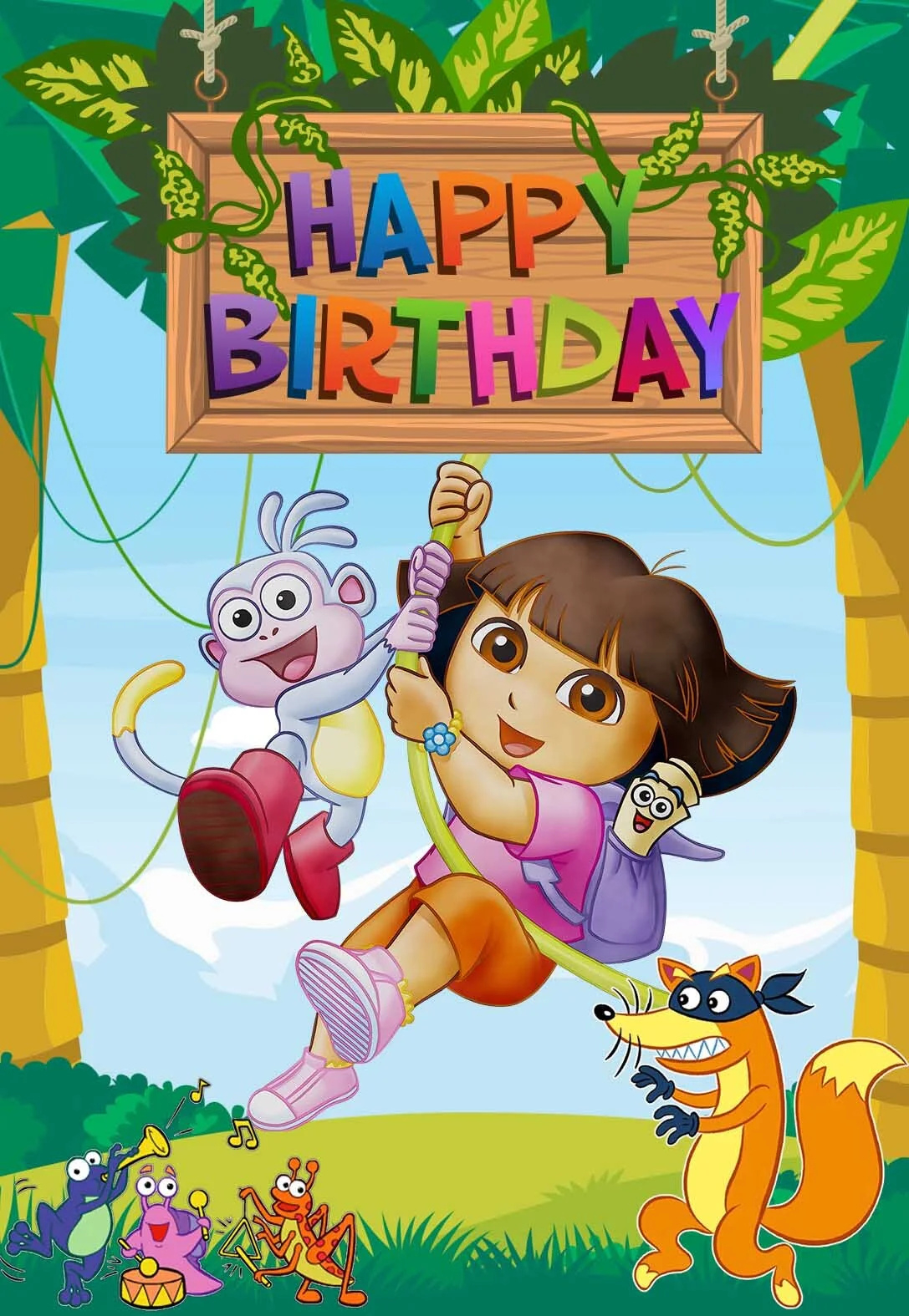 Dora The Explorer Birthday Cards (Free) — Printbirthday.cards with regard to Dora Birthday Cards Free Printable